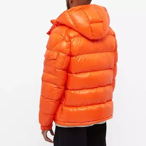 Manteau d'hiver chaud et coupe-vent en duvet de haute qualité imperméable avec logo personnalisé veste matelassée pour hommes grande taille - Product Image 5