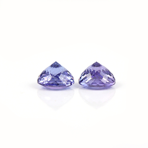 100% paire de pierres précieuses en tanzanite naturelle de qualité supérieure coupe à facettes faite à la main en forme de rond 10MM pierres précieuses en vrac pour bijoux - Product Image 4