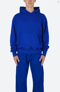 Nouveauté, sweat-shirt à cordon personnalisé avec votre propre logo, bleu, 400 g/m², sweat-shirt vierge, 80 % coton, 20 % polyester, polaire - Product Image 6