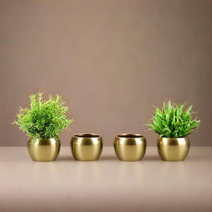 Tropicana หม้อเหล็กขนาดเล็กออกแบบโดยช่างทองเหลืองสไตล์ปาร์ตี้ที่เหมาะสมพืชไม่รวม - Product Image 3