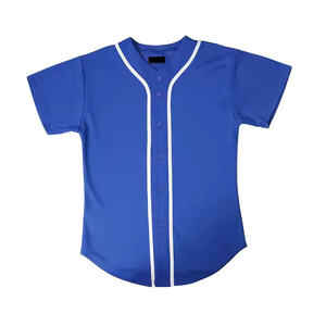 Ensembles de maillots de baseball respirants anti-rides séchage rapide personnalisables polyester 100% de haute qualité - Product Image 5