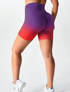 Short de yoga sans couture taille haute pour femme Leggings d'entraînement Gym Fitness vêtements de sport vêtements de sport recyclés en élasthanne/nylon - Product Image 5