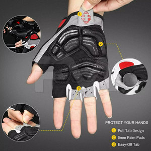 ถุงมือปั่นจักรยานแบบครึ่งนิ้ว สวมใส่สบาย ขายส่ง รุ่นใหม่ MOQ ต่ำ - Product Image 4