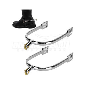 Éperons d'équitation de qualité supérieure, meilleure vente, prix de gros bon marché, éperons d'équitation en acier inoxydable, équipement de sécurité équestre - Product Image 1