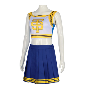Taylor TS Shake It Off Cheerleader uniforme azul animadora disfraz High School Girls Halloween fiesta disfraz nuevo 2024 - Product Image 3