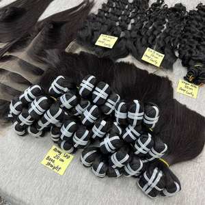 Paquets de tissage alignés de cuticules brutes de cheveux humains non transformés vietnamiens vendeur en gros Extensions de cheveux bruts vierges - Product Image 4