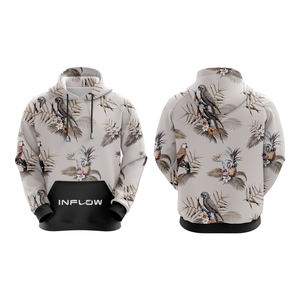 Bobeutou sweat à capuche surdimensionné hommes Vintage coton décontracté sweat à capuche à la mode Streetwear surdimensionné hommes sweats à capuche - Product Image 4