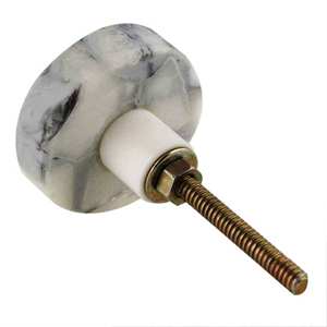 Perillas de mármol adornadas Perillas de mármol más vendidas con tamaño de forma de color personalizado Hecho EN LA India Artículo - Product Image 4