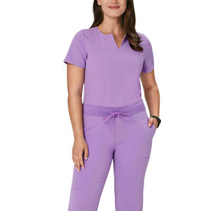Vêtements d'hôpital pour femmes en gros directement du fabricant, logo personnalisé, tailles plus grandes, ensembles d'uniformes d'infirmière, ensembles chirurgicaux en spandex - Product Image 2