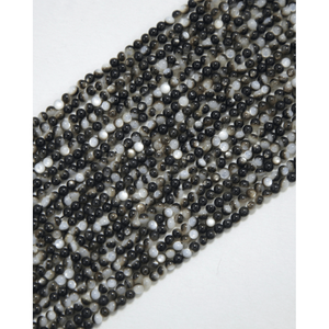 Cuentas Redondas Teñidas de Coral y Hueso para la Fabricación de Joyas - Cuentas Sueltas Azules y Naranjas - Product Image 1