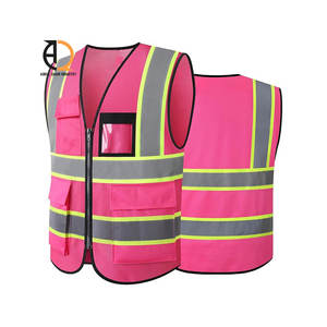 Vêtement de sécurité réfléchissant de haute qualité, gilet de travail, gilet de sécurité haute visibilité pour hommes avec plusieurs poches - Product Image 5