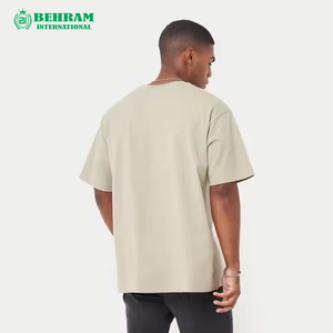Men's Classic Oversized T-<b>Shirt</b> <b>100</b>% <b>Polyester</b> Jersey Medium Weight Ribbed Neck Short Sleeves Regular Fit Breathable Quick Dry - Product Image 1