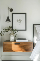 Table de chevet en bois massif avec tiroir, meuble de rangement moderne en bois pour chambre à coucher, mobilier durable et minimaliste pour salon, qualité supérieure