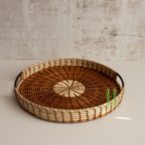 Round Rattan Tray for Serving Eco Friendly Food Serving Tray Customized Wicker Tray for Table Decoration Handmade in Vietnam - Product Image 3