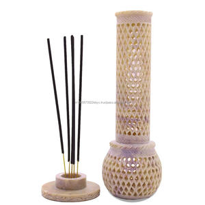 Newly Designed 10 Inch Earthy Brown Marble Aroma Incense <b>Stick</b> Holders Jali Carving Star Anise Plug Aromatherapy <b>Diffuser</b> for - Product Image 4