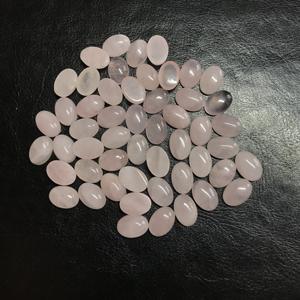 หินควอตซ์สีชมพูทรงไข่อัญมณีทรงไข่รับรองความบริสุทธิ์สูง AAA เกรด7x9มม. คริสตัลจากกุหลาบธรรมชาติ - Product Image 4