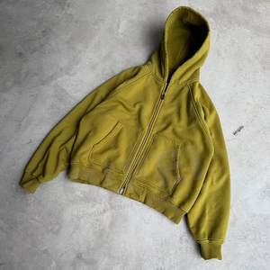 Sudadera con capucha encerada desgastada vintage con etiqueta privada bordada personalizada invierno pesado 100% algodón de gran tamaño XL liso teñido - Product Image 2