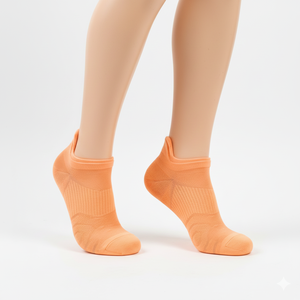 Calcetines deportivos con su logotipo personalizado con banda elástica con lengüeta para tirar Calcetines tobilleros cerrados con punta sin costuras con o sin rizo - Product Image 4