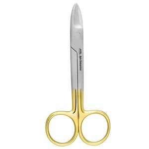 Source d'alimentation manuelle Instruments de chirurgie dentaire en acier inoxydable Certifié CE Ciseaux à couronne Beebee Bord de scie droit de 110 mm - Product Image 1