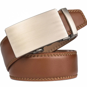 Cinturones de cuero genuino 100% ajustables para hombre de nuevo diseño, cinturón de cuero de última colección informal personalizado al por mayor - Product Image 2