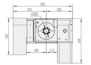 โต๊ะหมุนสำหรับเครื่องจักร WT-S170ชิ้นส่วนเครื่องจักรระบบหมุนสำหรับเครื่อง CNC ปลอดภาษีโรงงานจากเวียดนาม - Product Image 5