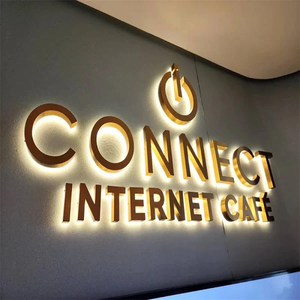 Letrero Luminoso Personalizado con Caracteres Publicitarios, Letrero Electrónico Brillante Dorado, Letrero LED Iluminado, Letras de Canal Retroiluminadas en 3D - Product Image 4