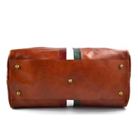 Sac de Voyage Vintage en Cuir pour Homme – Idéal Cadeau de Noël – Sac Polochon Unique avec Fermeture Éclair, Portable, pour Nuitée, Monogramme Personnalisé