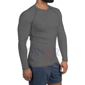 Top Trending 2025-26 Jiu Jitsu MMA Rash Guard Men Customized Design Slim Fit OEM Wholesale Breathable Quick Dry Custom Logo - Product Image 6