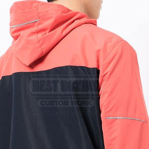 Chaqueta cortavientos con cremallera informal para hombre, chaqueta cortavientos ligera con logotipo personalizado, chaqueta de invierno - Product Image 6