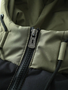 OEM Men's Lightweight Nylon Hooded Winter <b>Puffer</b> <b>Jacket</b> <b>Thin</b> Bubble Outerwear with Stand Collar for Outdoor Activities - Product Image 4