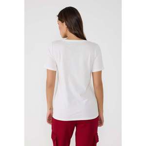 Camiseta estampada con cuello en V - Product Image 5