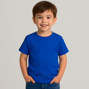 Camiseta formal de manga corta con cuello liso azul marino 100% logotipo escolar personalizable serigrafía ecológica 180GSm Enzima - Product Image 5