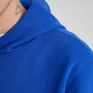 Sweat à capuche sérigraphié personnalisé 100% coton pour hommes, grande taille, haute qualité, polaire épaisse, épaules tombantes, conception thermique unie vierge - Product Image 5