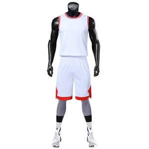 Ensemble d'uniformes de basket-ball d'été personnalisé de grande taille Maillot à sublimation conçu par OEM Gilet d'entraînement sportif respirant anti-UV - Product Image 5