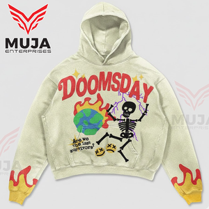 Sudadera con Capucha Extra Grande para Hombre, Estilo Urbano, con Logotipo Personalizado - Product Image 2