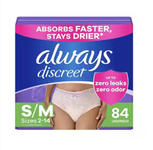Ropa Interior Discreta de Algodón de Calidad para Incontinencia en Mujeres, Postparto, con Alas, Transpirable, Anti-Fugas, Tallas Pequeñas/Medianas 84 - Product Image 1