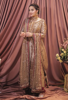 Vestido Maxi Anarkali Lehenga Choli de Lujo en Acrílico con Bordado Intenso, Estilo Pakistaní para Fiestas, Bodas y Recepciones, Look Nupcial para Mujer