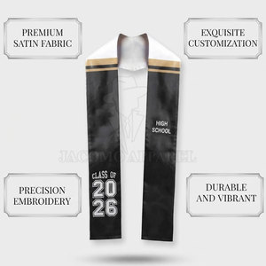 Colección de Ropa de Graduación al por Mayor, Banda de Graduación para Ceremonia Escolar con Tela Ligera y Opciones de Color - Product Image 4