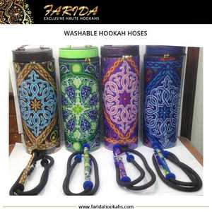 Farida Luxe Deux Mètres Khayamia Tissu-Enduit Plastique Narguilé Tuyaux Unique Laque Techniques Accessoires pour Shisha Accessoires - Product Image 2