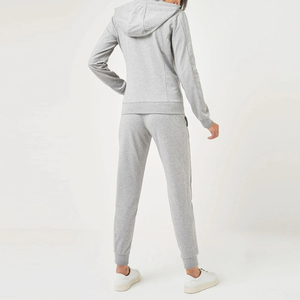 Conjunto Deportivo de Invierno para Mujer, Corte Regular, Color Sólido, Informal, Cómodo, de Secado Rápido, Transpirable, Sudadera con Cremallera y Pantalones para Correr - Product Image 6