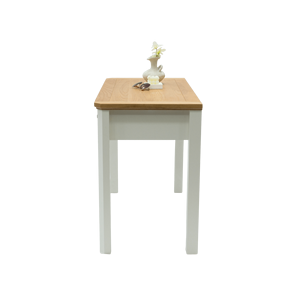 Table de toilette scandinave à 2 tiroirs en bois massif, mobilier de luxe pour chambre à coucher et salon, usage domestique - Product Image 5