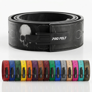Heavy Strength Training 13mm Black Color Leather Lever Weightlifting <b>Belt</b> with Stainless Steel Buckle Custom Logo OEM ODM <b>Belt</b> - Product Image 1