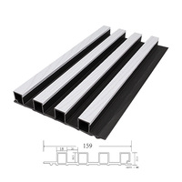 Haute qualité étanche PVC WPC panneau mural cannelé panneau intérieur moderne panneau de bois pour décor intérieur décoration murale substitut