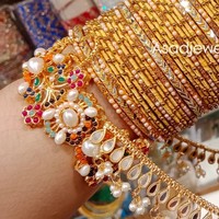 Bracelets géométriques fantaisie en acier inoxydable pour femmes, ensemble bohème pour mariage – Écologique, taille personnalisée, design unique pour mariée traditionnelle