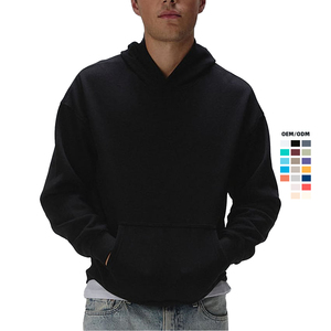 Sudaderas con capucha recortadas de alta calidad, diseño personalizado, 100% de algodón, sudaderas con capucha de peso pesado, sudaderas con capucha con hombros caídos, envío OEM DDP - Product Image 1