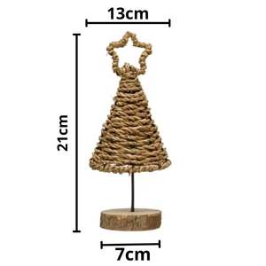 Árbol de Navidad de Pasto Marino Premium, Estilo Rústico, Decoración para Mesa del Hogar, Irrompible, Hecho a Mano en Vietnam, Tamaño Personalizado al Mejor Precio - Product Image 2