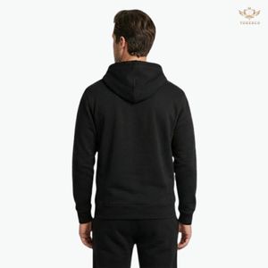Conjunto de Sudadera con Capucha y Pantalones Deportivos de Felpa de Algodón para Hombre, Personalizado al por Mayor, Fábrica OEM, Ropa Deportiva Informal para Invierno - Product Image 4