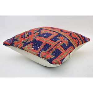 Multicolor Bohemian Wool Patchwork Kantha 12x12 Inch Woven Decorative <b>Bolster</b> <b>Pillow</b> Vintage Pattern Removable Washable - Product Image 5
