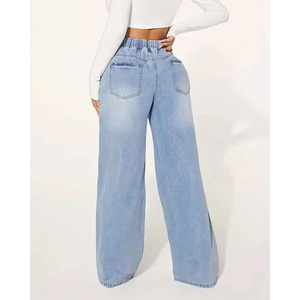 2025 Arrival Flared <b>Top</b> Quality Jeans For Women Fashion Able Jeans With Private Label Woman Jeans - Product Image 5