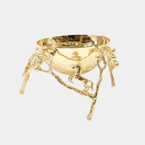 Elegant 3-Tier <b>Serving</b> <b>Bowls</b> Set Top Quality Gold-Plated Accent And Stainless Steel <b>Bowls</b> Perfect For Snacks Dry Fruits For Sale - Product Image 5